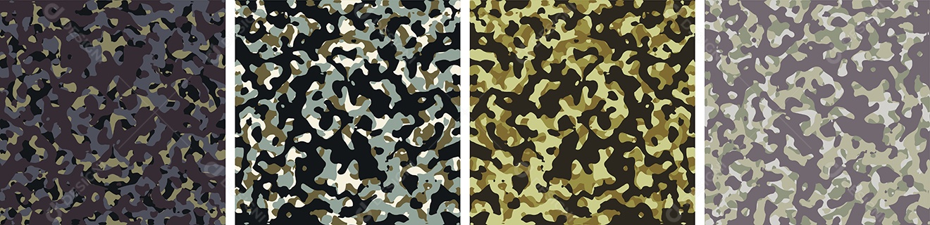 Padrão de Conjunto de fundo de Camuflagem Vetor EPS