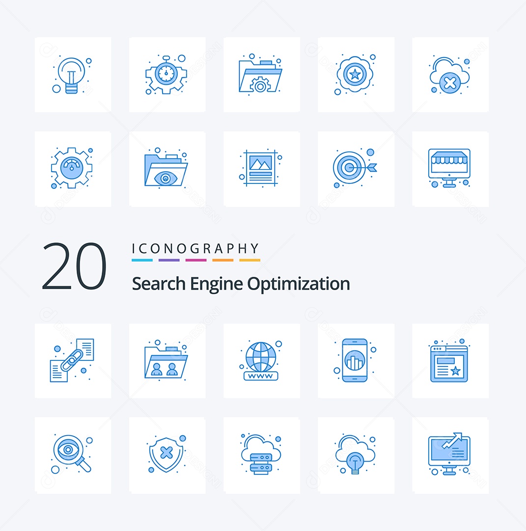 Pacote de Ícones e Elementos Vetores EPS