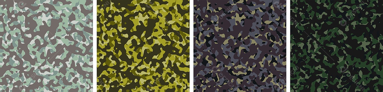 Padrão de Conjunto de fundo de Camuflagem Vetor EPS