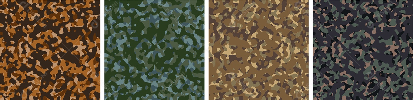 Padrão de Conjunto de fundo de Camuflagem Vetor EPS