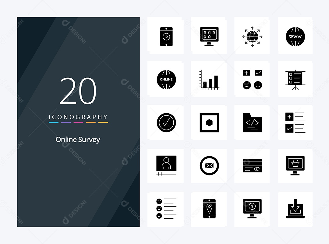 Pacote de Ícones e Elementos Vetores EPS