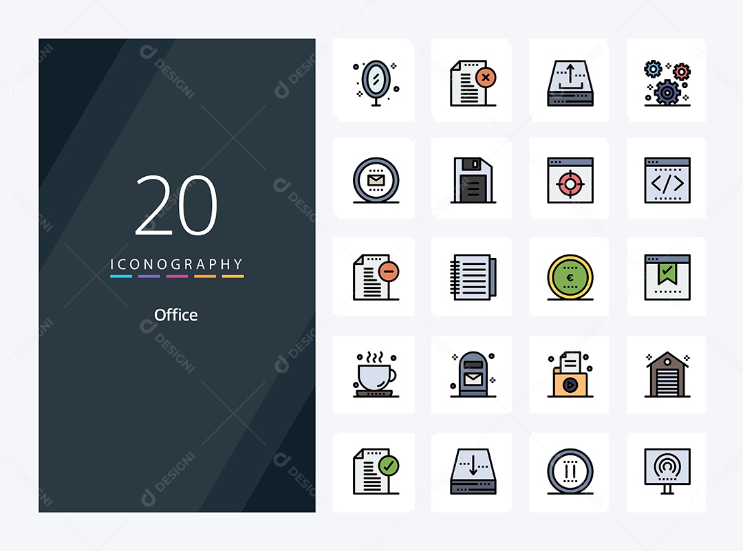 Pacote de Ícones e Elementos Vetores EPS