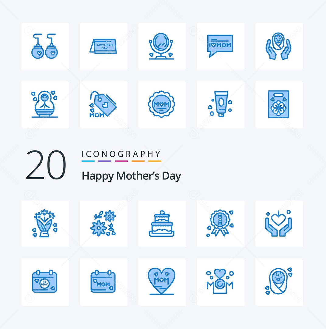 Pacote de Ícones e Elementos Vetores EPS