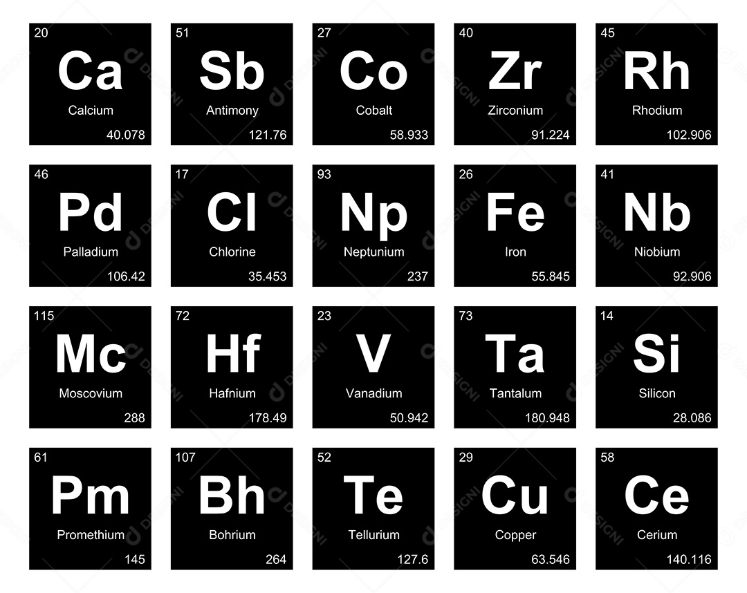 Tabela Periódica Vetor EPS