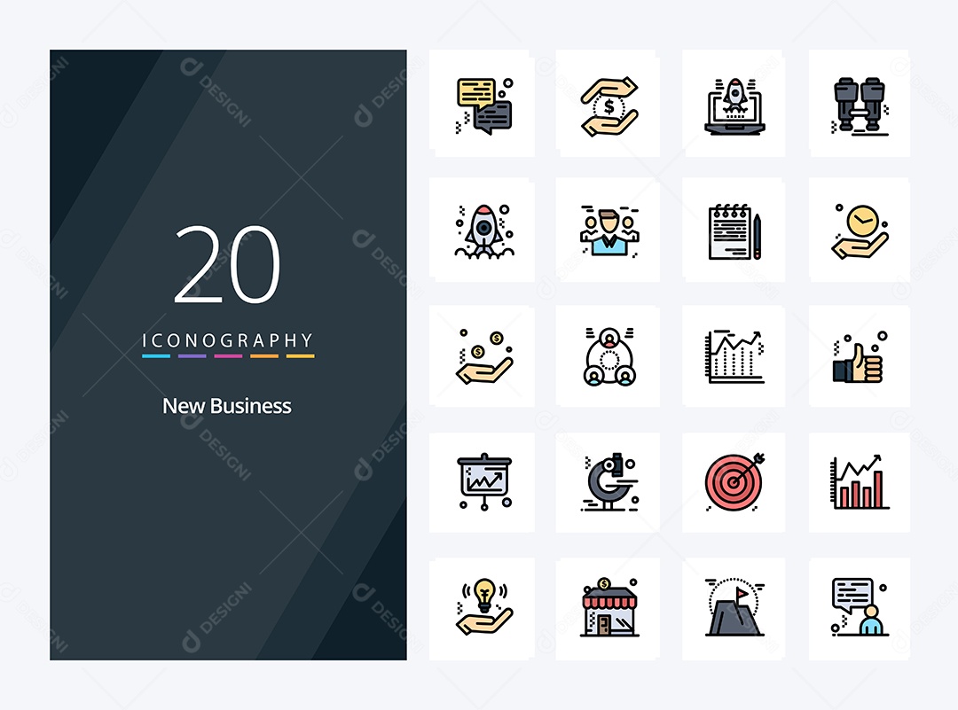 Pacote de Ícones e Elementos Vetores EPS