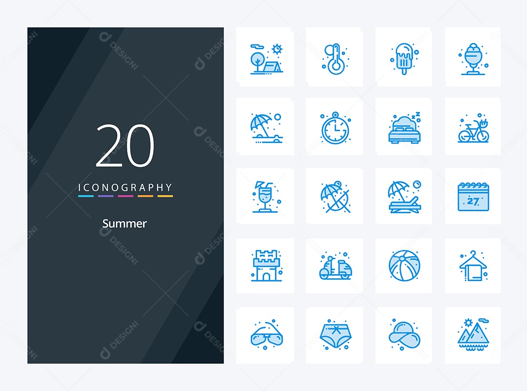Pacote de Ícones e Elementos Vetores EPS