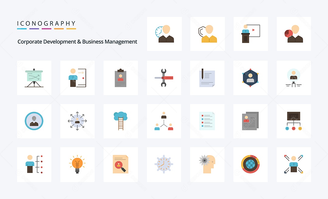 Pacote de Ícones e Elementos Vetores EPS