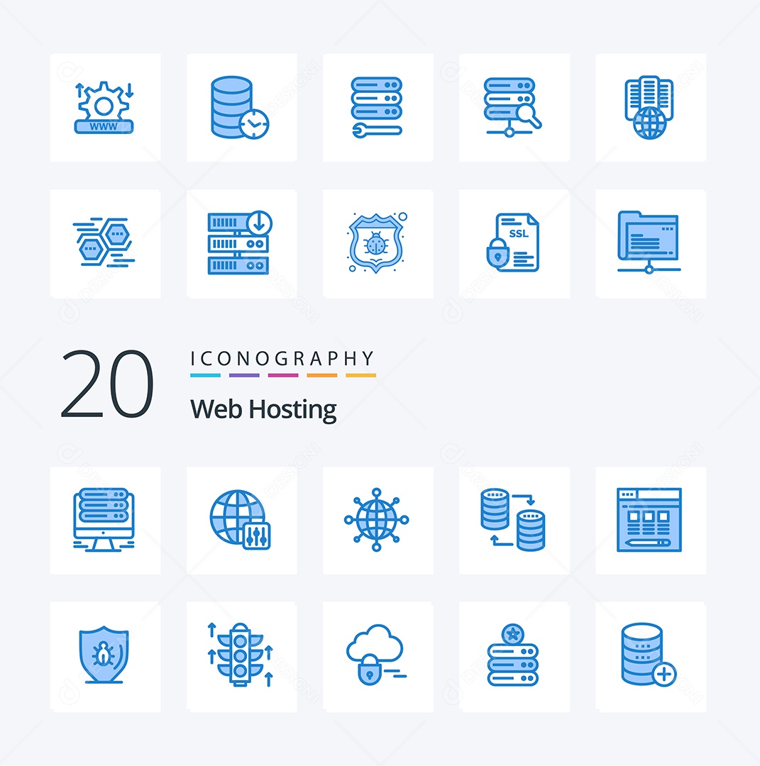 Pacote de Ícones e Elementos Vetores EPS