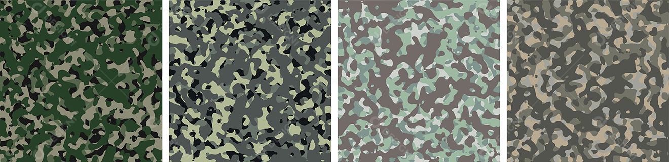 Padrão de Conjunto de fundo de Camuflagem Vetor EPS