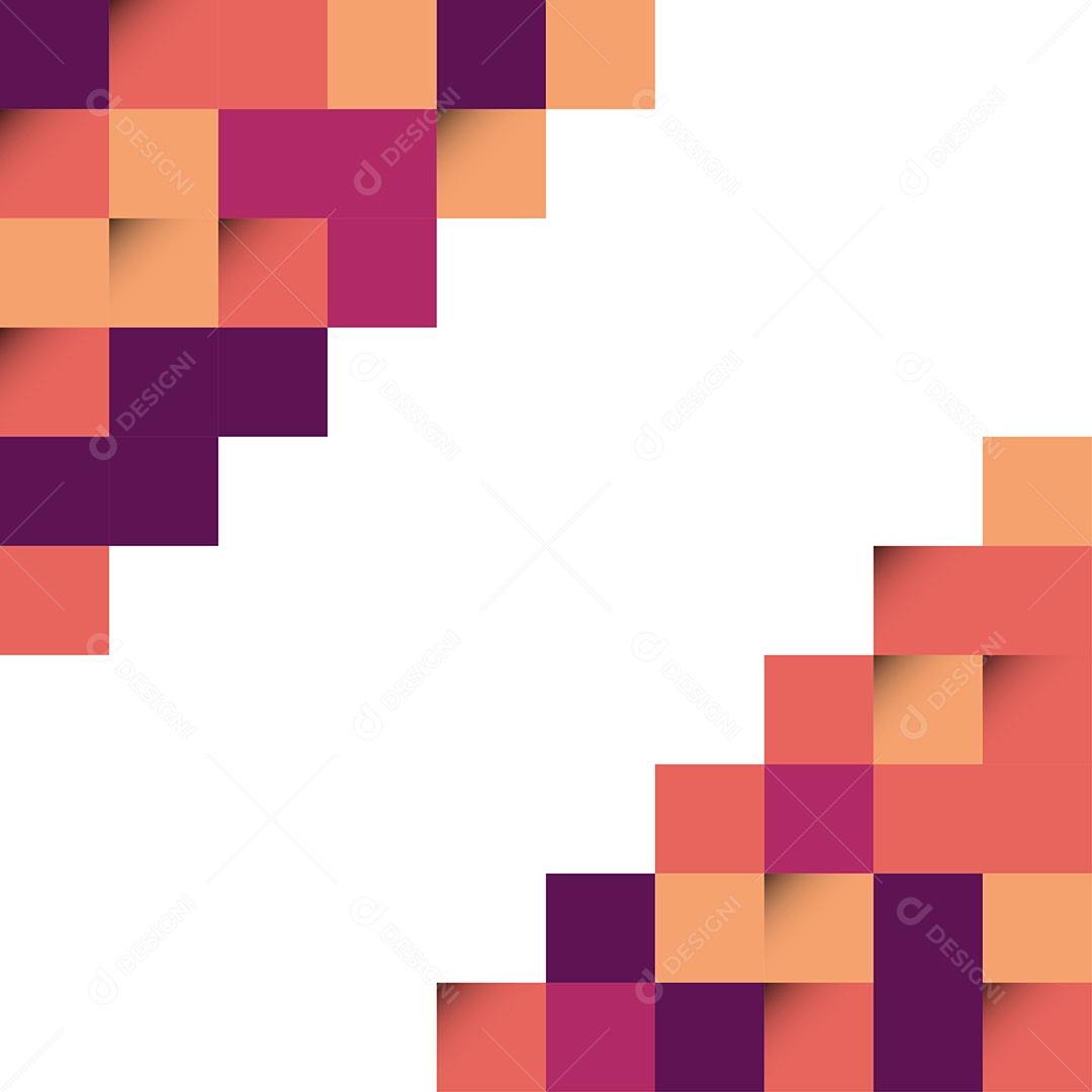 Fundo em mosaico de grade Vetor EPS