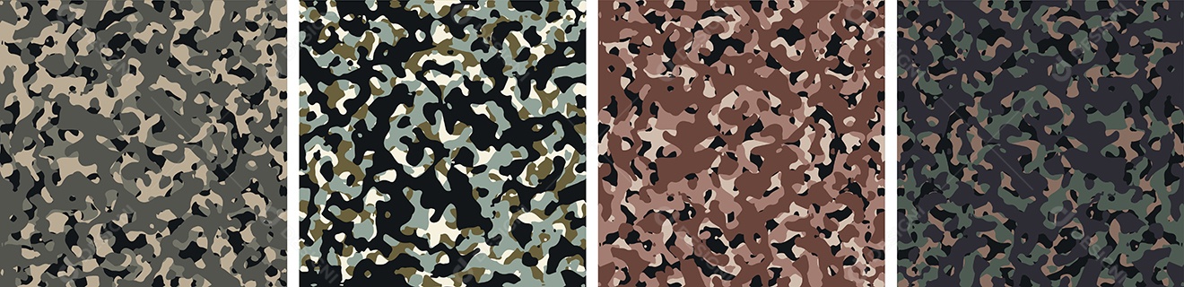 Padrão de Conjunto de fundo de Camuflagem Vetor EPS