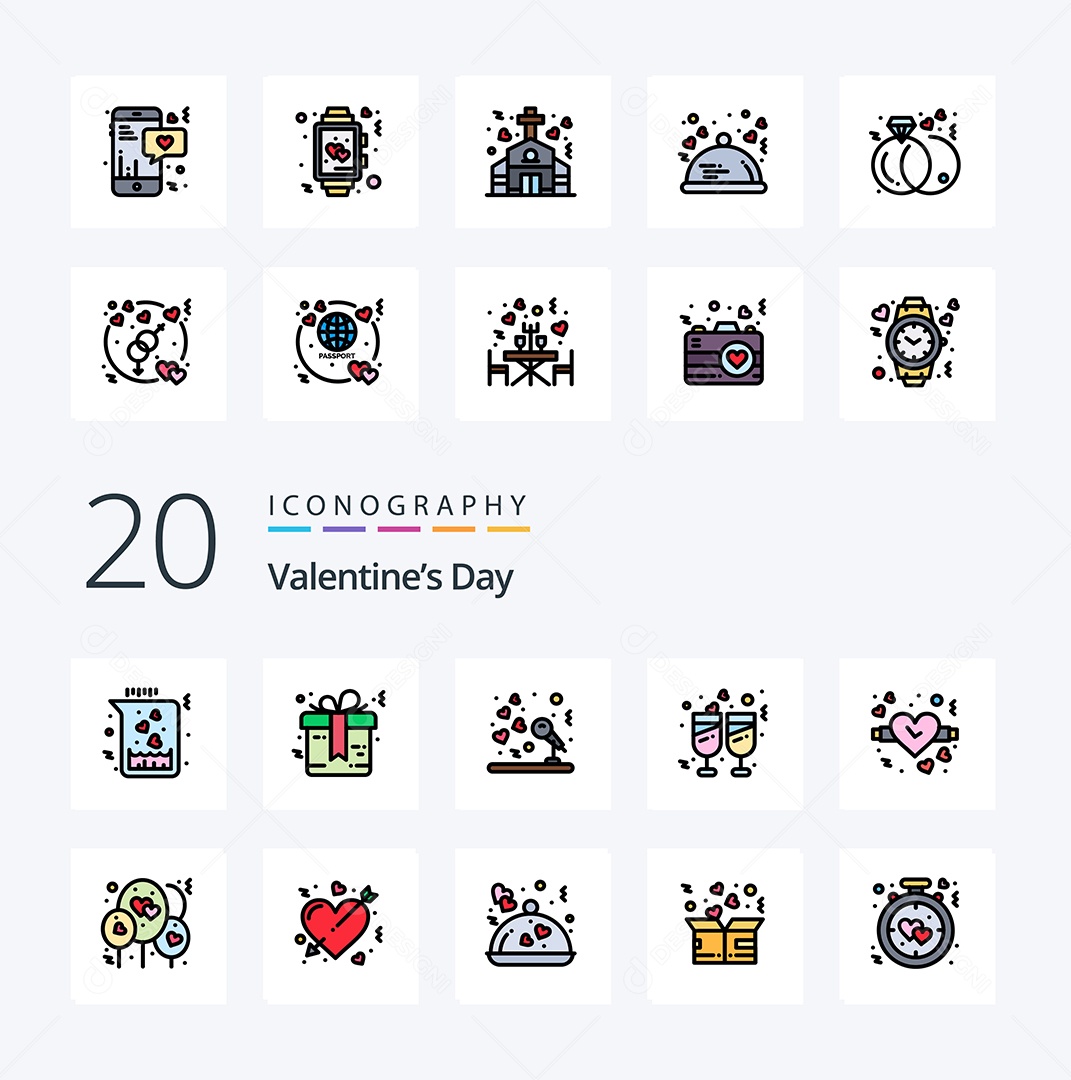 Pacote de Ícones e Elementos Vetores EPS