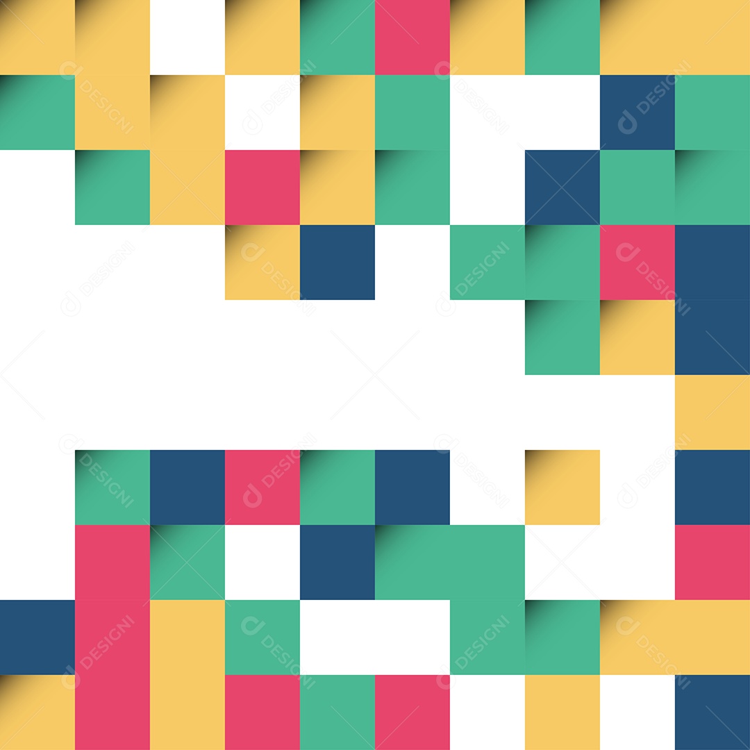 Fundo de Quadrados Abstratos Coloridos Vetor EPS