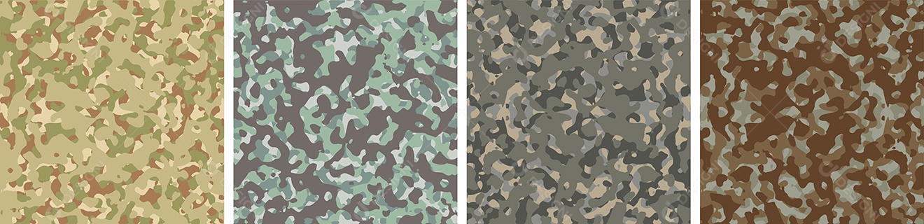 Padrão de Conjunto de fundo de Camuflagem Vetor EPS