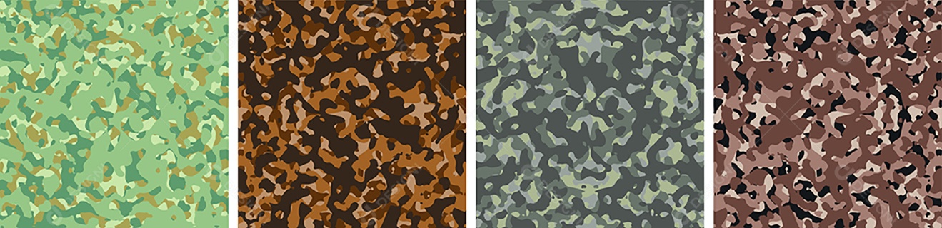 Padrão de Conjunto de fundo de Camuflagem Vetor EPS