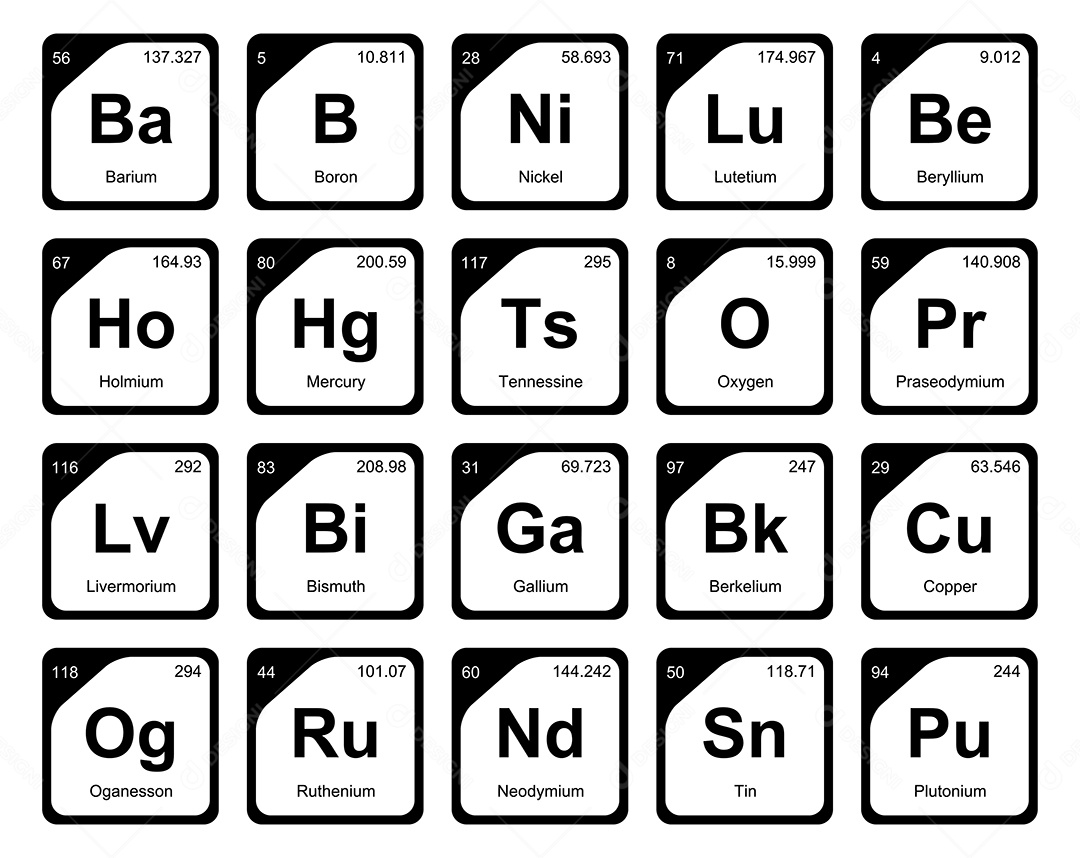Tabela Periódica Vetor EPS