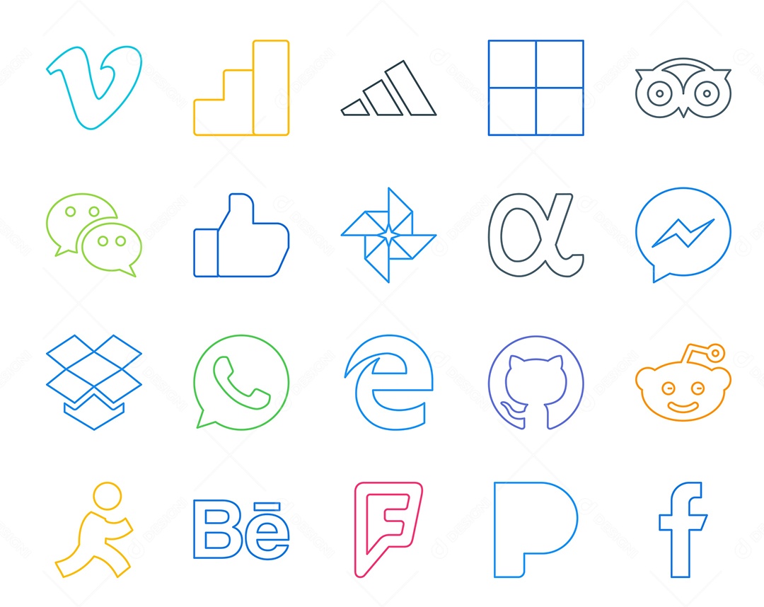 Pacote de Ícones e Elementos Vetores EPS