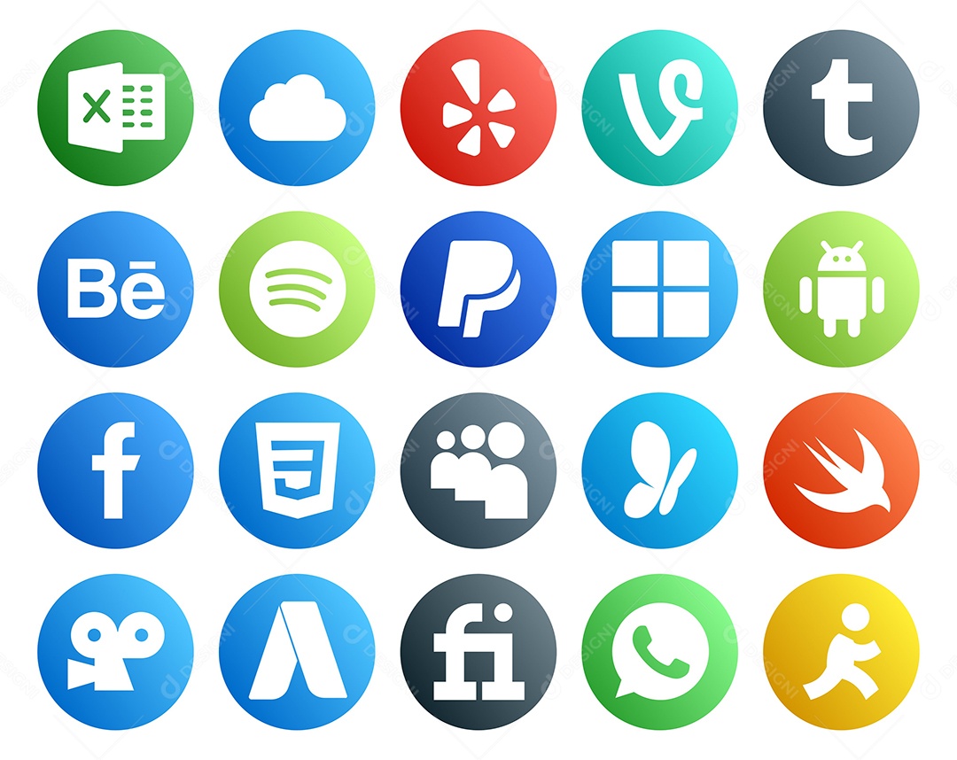 Pacote de Ícones e Elementos Vetores EPS