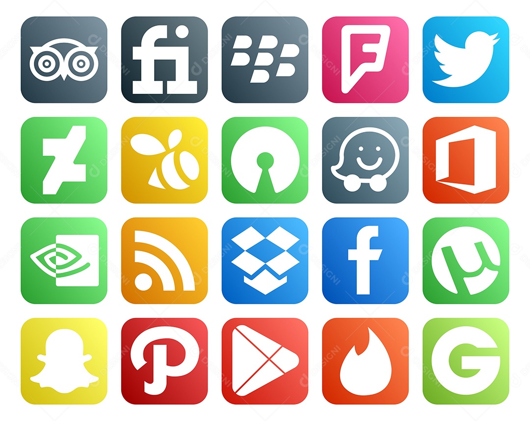 Pacote de Ícones e Elementos Vetores EPS