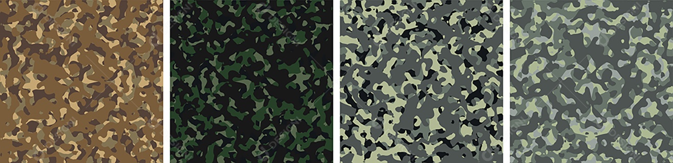 Padrão de Conjunto de fundo de Camuflagem Vetor EPS