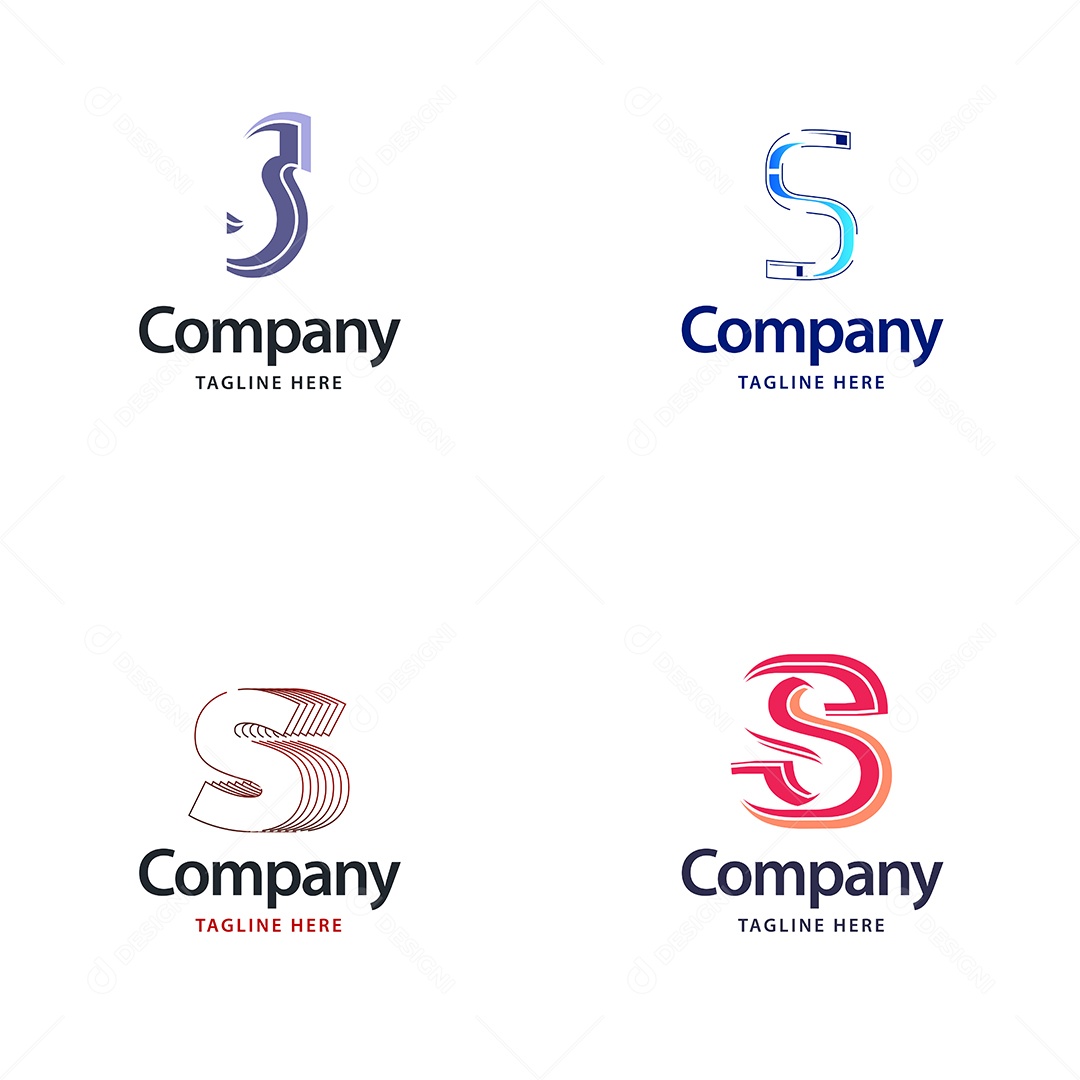 Logo S Logotipos Modernos AI Editável