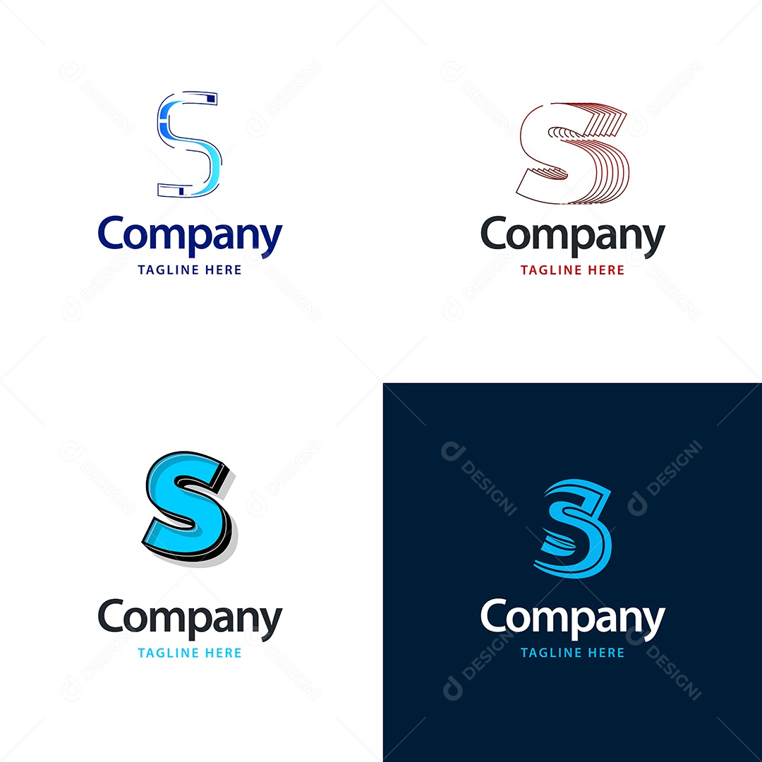 Logo S Logotipos Modernos AI Editável