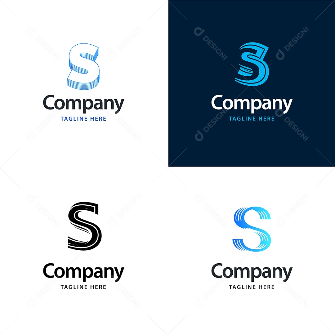 Logo S Logotipos Modernos AI Editável