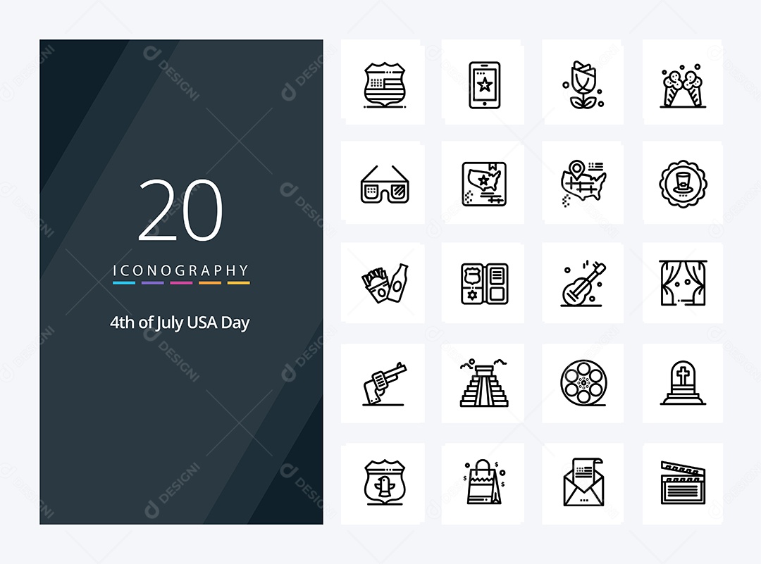 Pacote de Ícones e Elementos Vetores EPS