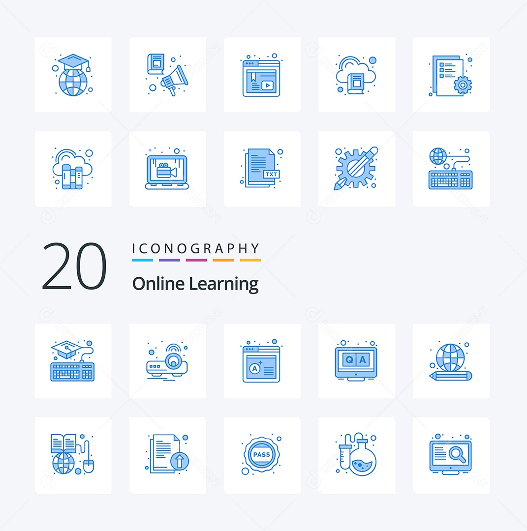 Pacote de Ícones e Elementos Vetores EPS