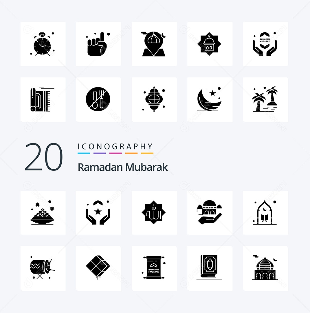 Pacote de Ícones e Elementos Vetores EPS