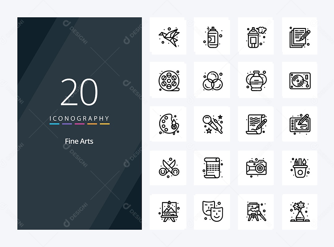 Pacote de Ícones e Elementos Vetores EPS