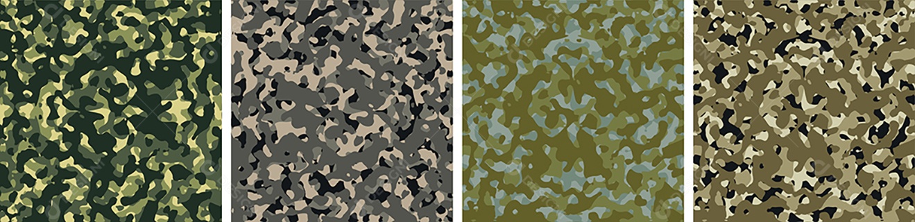 Padrão de Conjunto de fundo de Camuflagem Vetor EPS