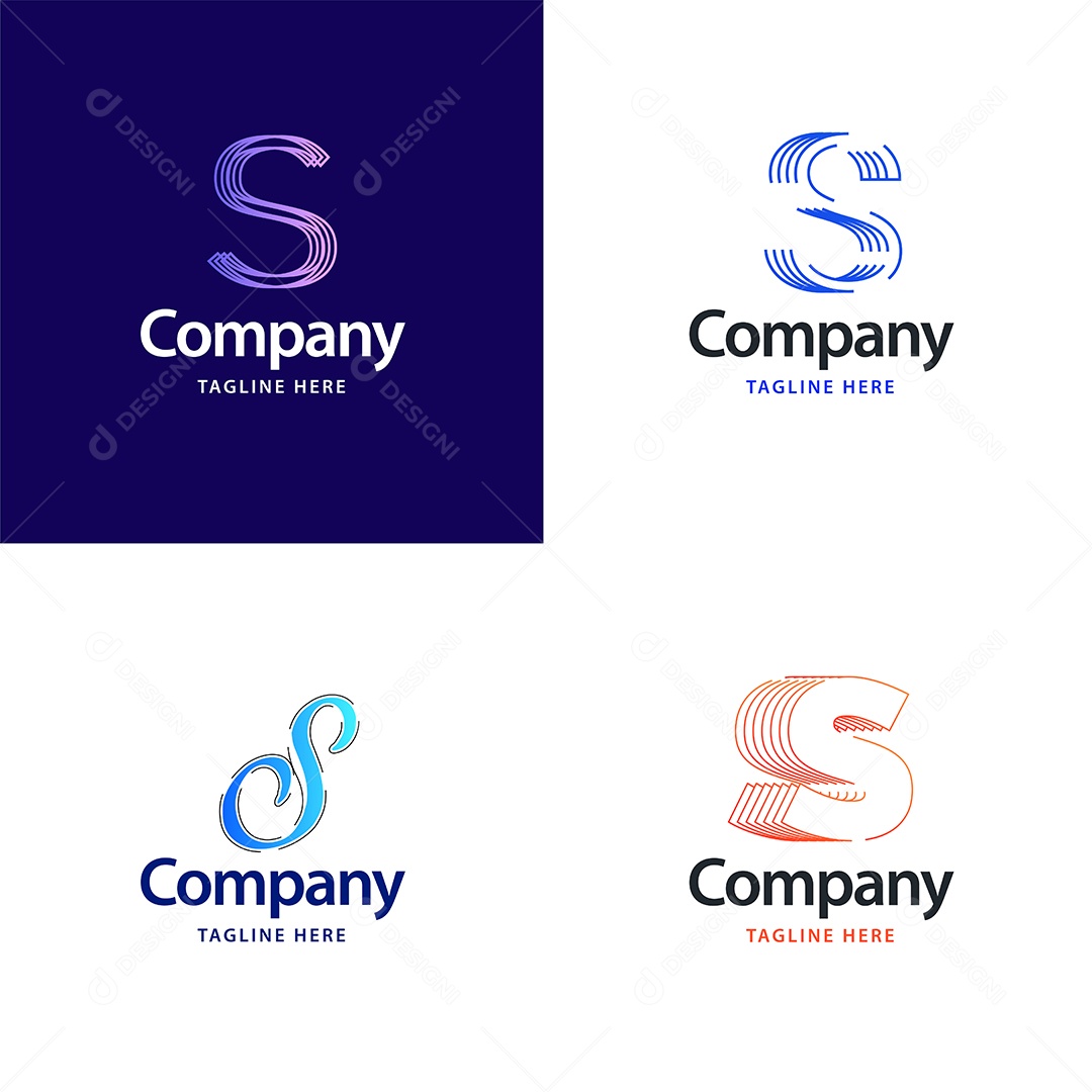 Logo S Logotipos Modernos AI Editável