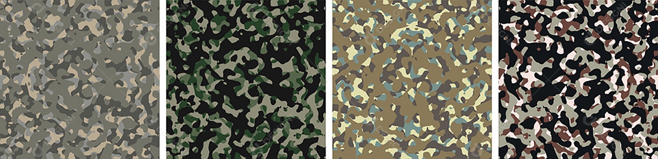 Padrão de Conjunto de fundo de Camuflagem Vetor EPS