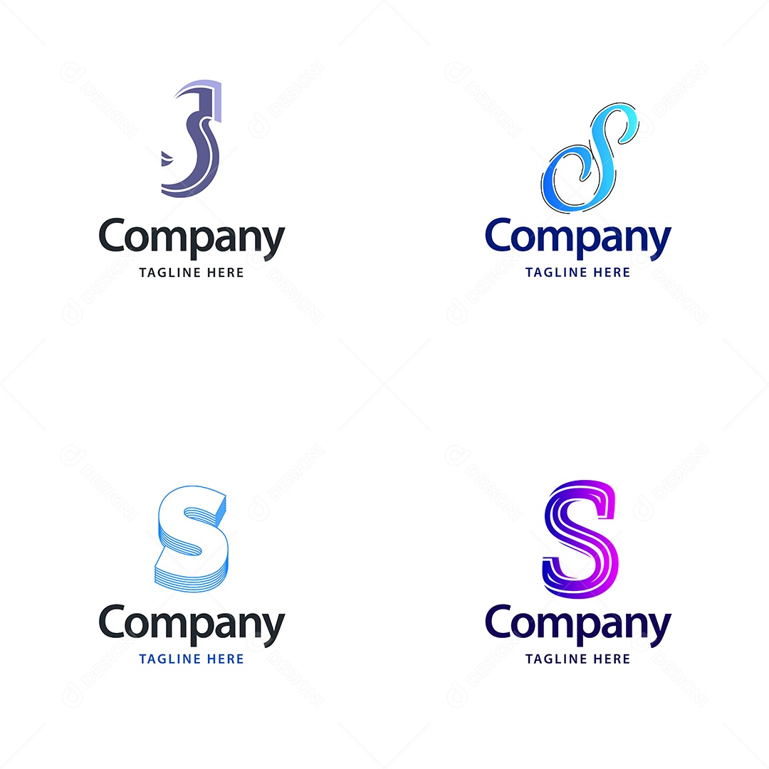 Logo S Logotipos Modernos AI Editável