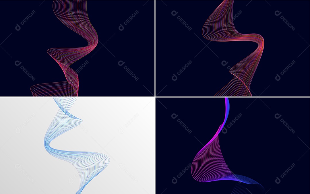 Coleção de conjunto de padrões geométricos de linhas mínimas Vetor EPS