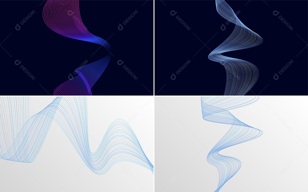 Coleção de conjunto de padrões geométricos de linhas mínimas Vetor EPS