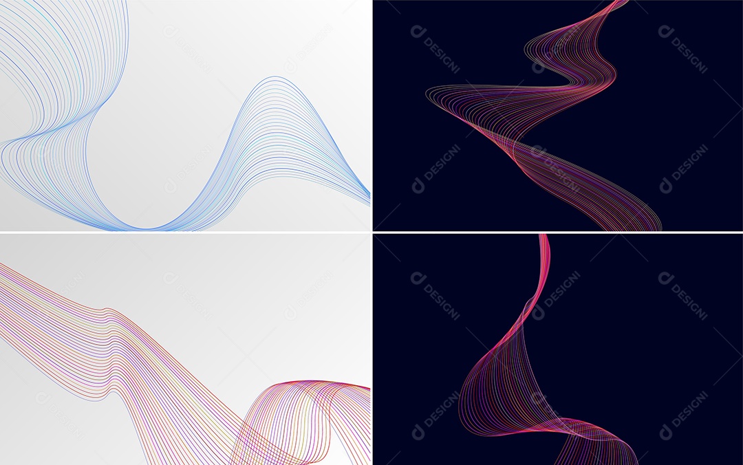 Coleção de conjunto de padrões geométricos de linhas mínimas Vetor EPS