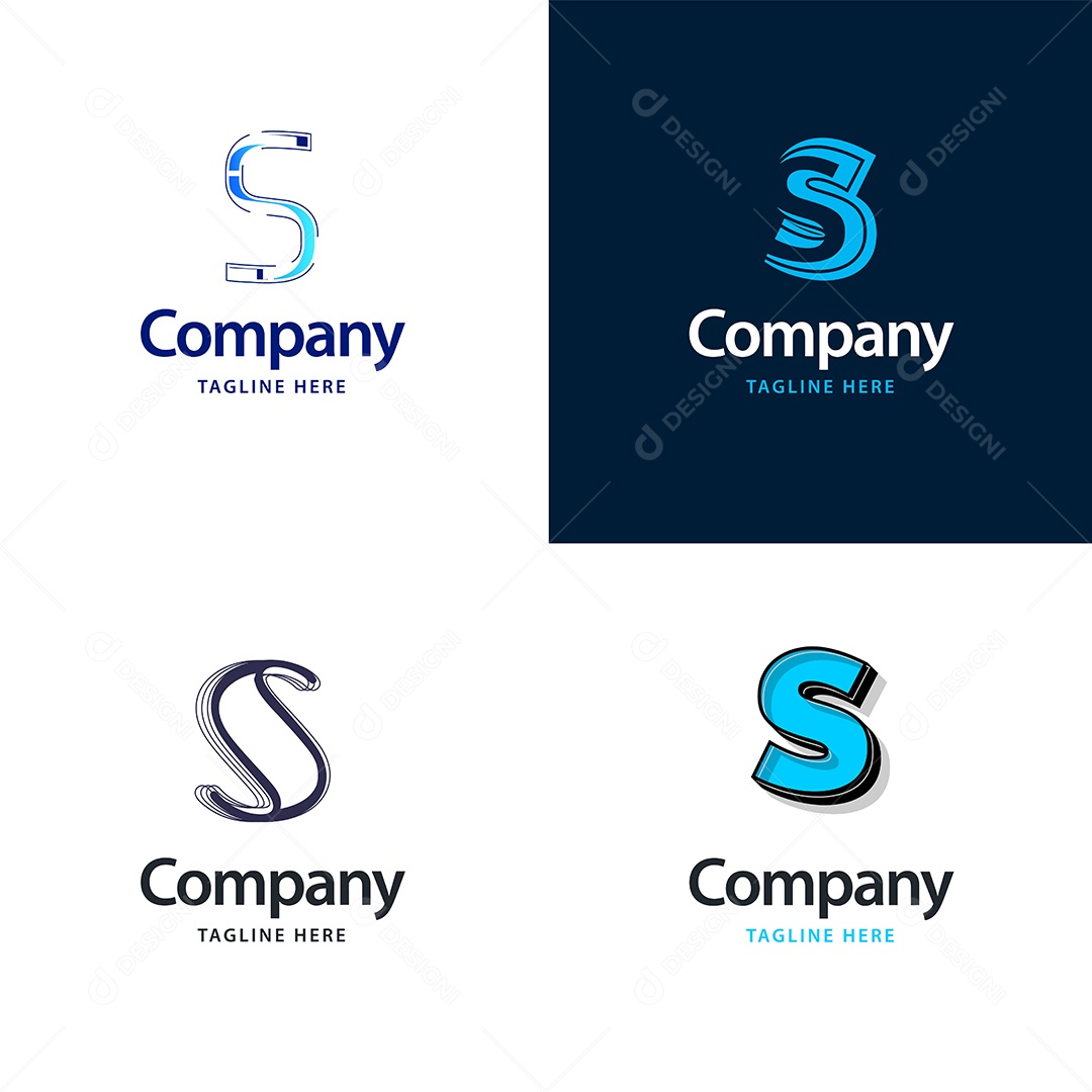 Logo S Logotipos Modernos AI Editável