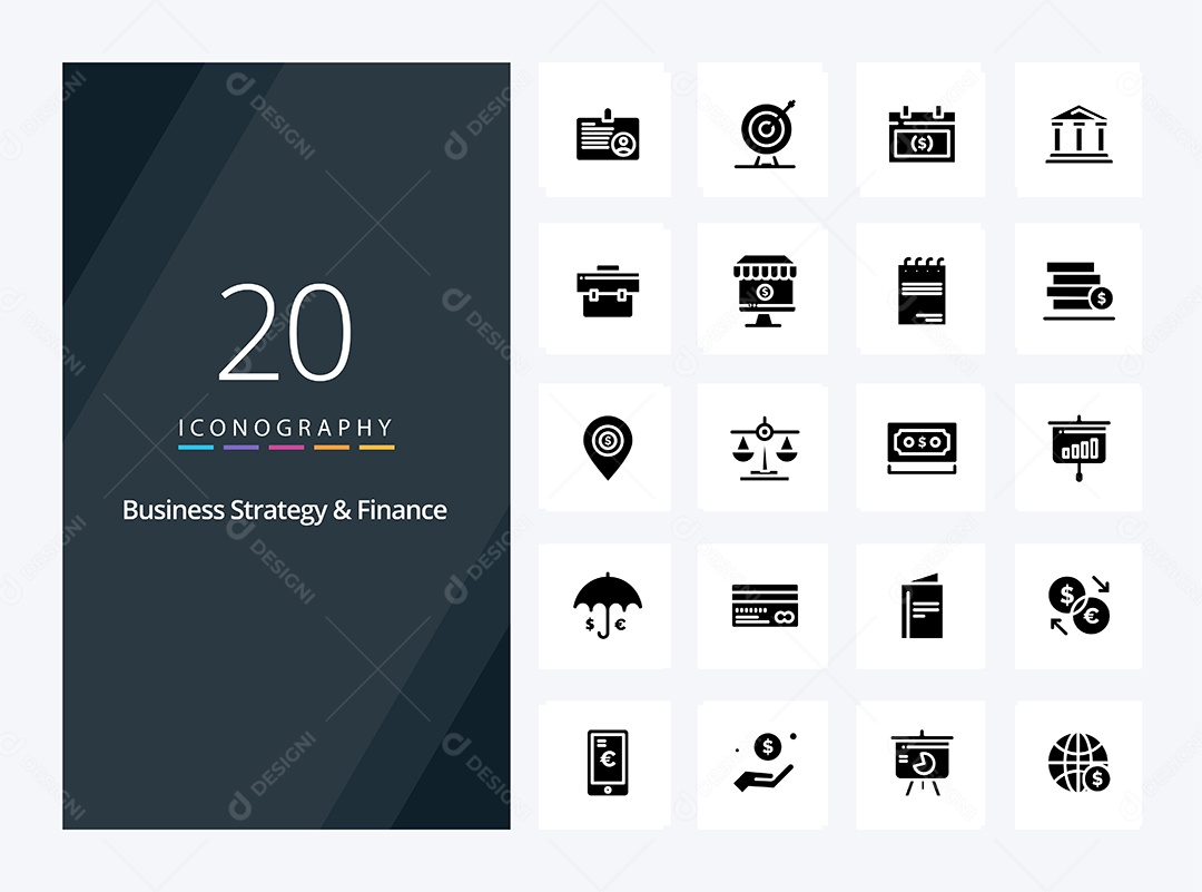 Pacote de Ícones e Elementos Vetores EPS