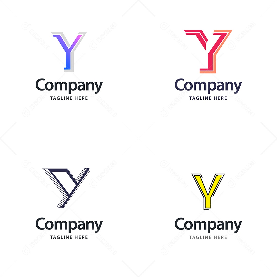 Logo Y Logotipos Modernos AI Editável