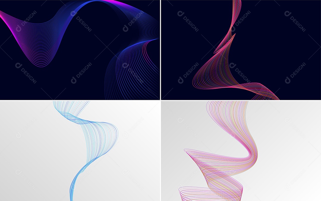 Coleção de conjunto de padrões geométricos de linhas mínimas Vetor EPS
