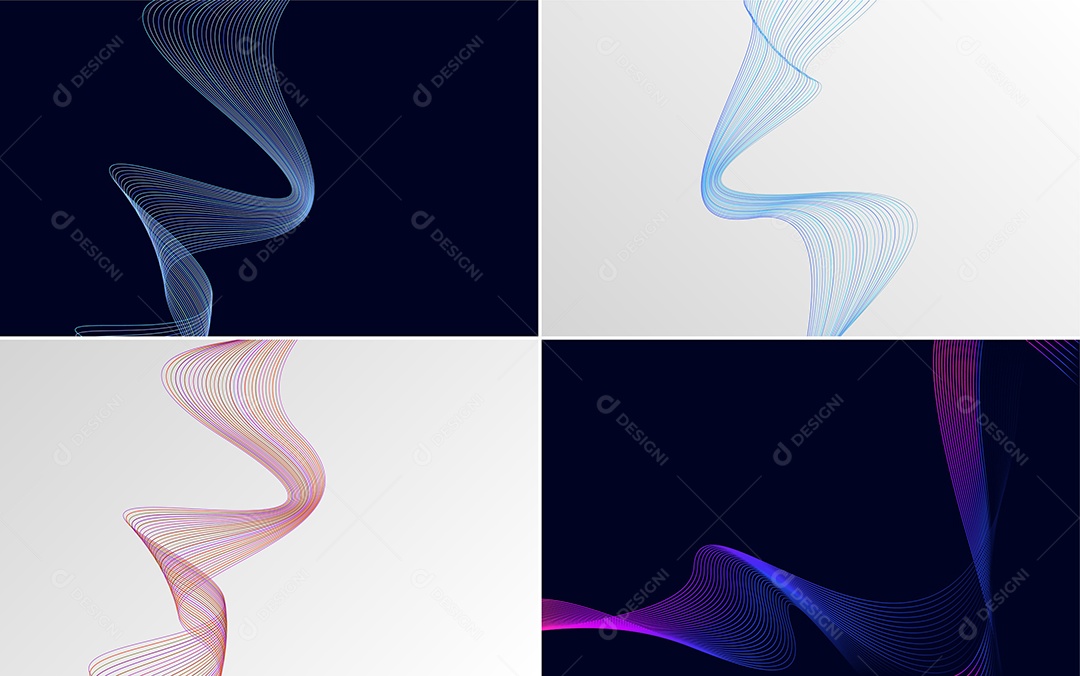 Coleção de conjunto de padrões geométricos de linhas mínimas Vetor EPS