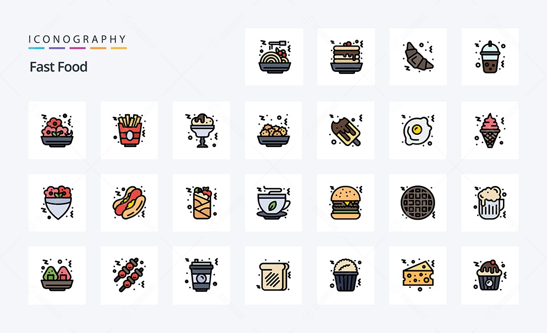 Pacote de ícones de mídia social Vetor EPS