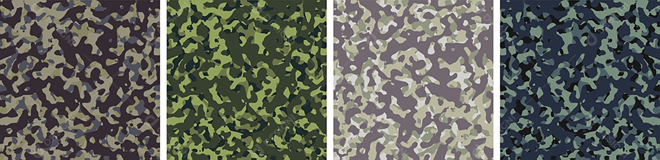 Padrão de Conjunto de fundo de Camuflagem Vetor EPS