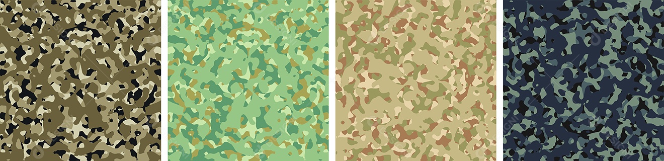 Padrão de Conjunto de fundo de Camuflagem Vetor EPS