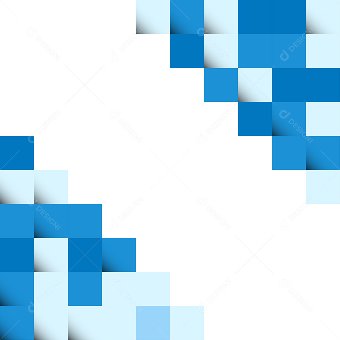 Fundo de Quadrados Abstratos Azul Vetor EPS