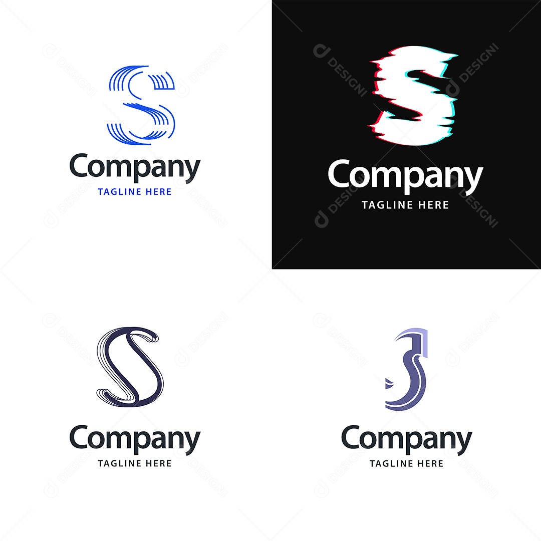 Logo S Logotipos Modernos AI Editável