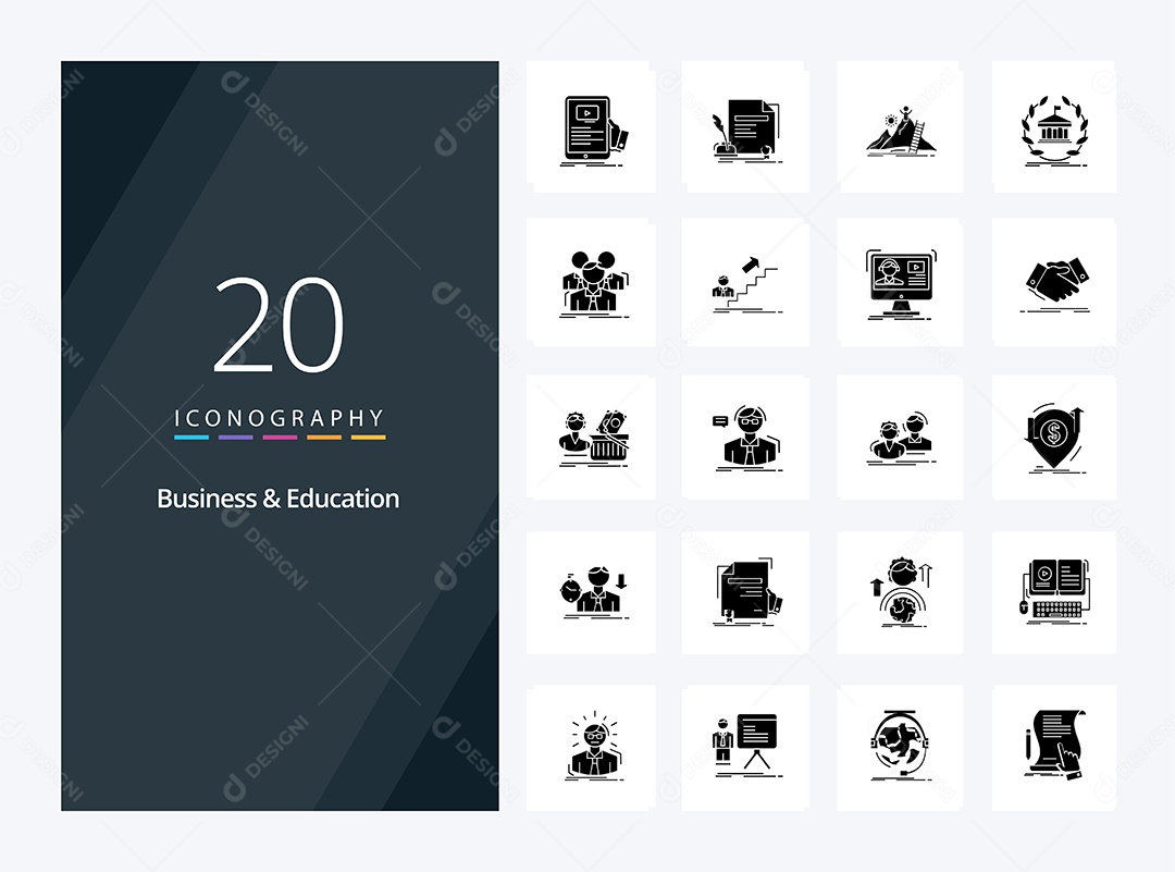 Pacote de Ícones Preto Vetores EPS