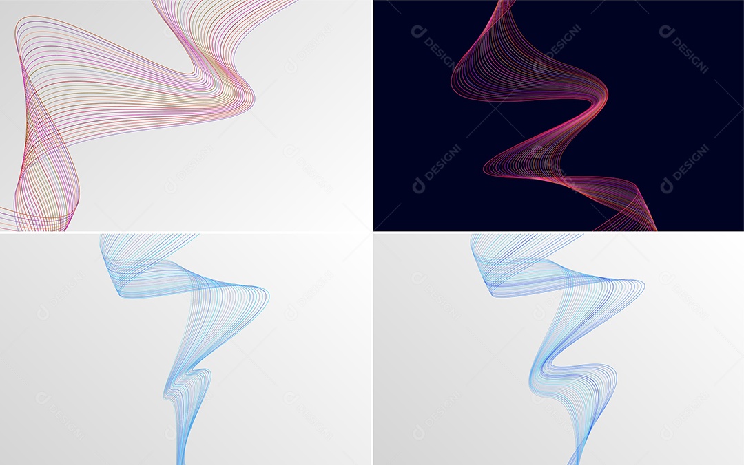 Coleção de conjunto de padrões geométricos de linhas mínimas Vetor EPS